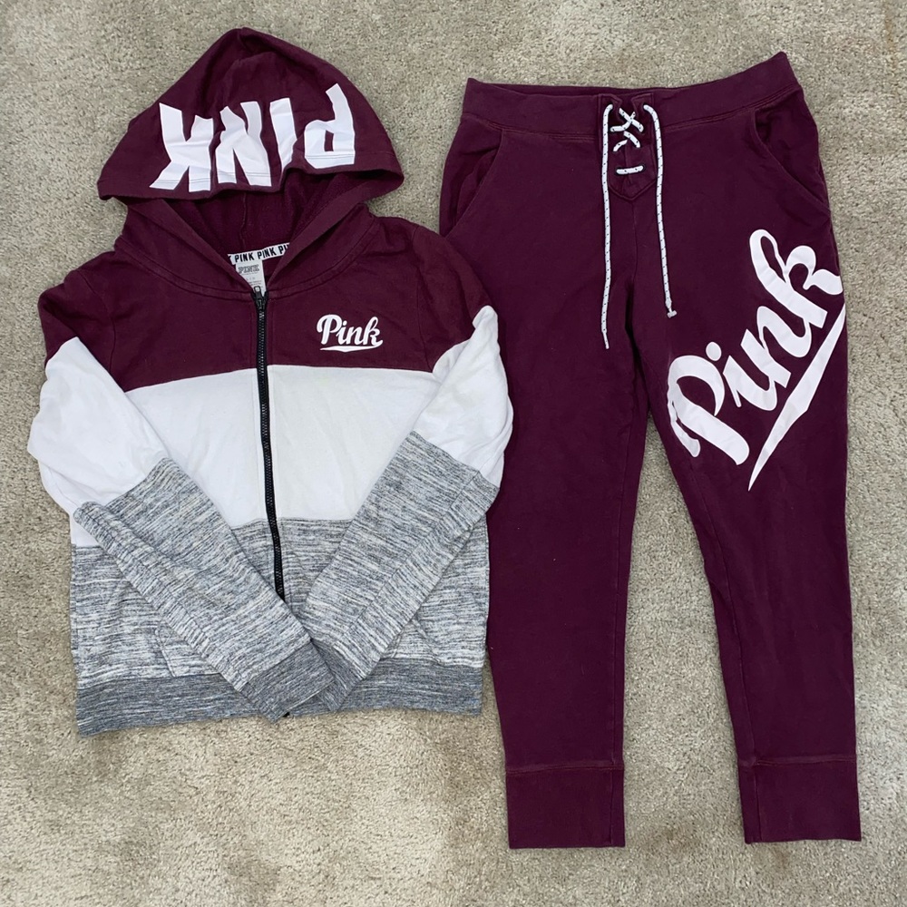 PINK Victoria’s Secret jacket and pant set